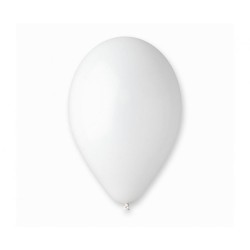 Lateksowe białe Balony G120 pastel - klasyczne, 13" - 33 cm. 50 szt.