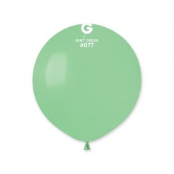 Lateksowe zielone Balony G150 pastel - okrągłe, 19" - 48 cm. 50 szt.