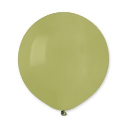 Lateksowe zielone Balony G150 pastel - okrągłe, 19" - 48 cm. 50 szt.