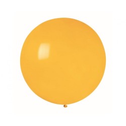 Lateksowe żółte balony kuliste, 31” - 80 cm. 1 szt.