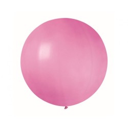 Lateksowe różowe balony kuliste, 31” - 80 cm. 1 szt.