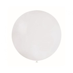 Lateksowe białe balony kuliste, 31” - 80 cm. 1 szt.