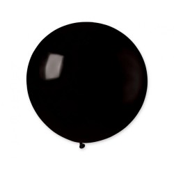 Lateksowe czarne balony kuliste, 31” - 80 cm. 1 szt.