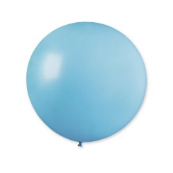 Lateksowe jasnoniebieskie balony kuliste, 31” - 80 cm. 1 szt.