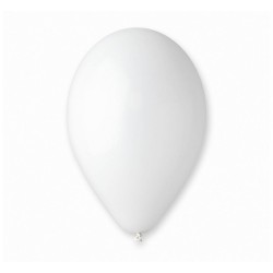 Lateksowe białe Balony G90 pastel 10" - klasyczne, 10" - 25 cm. 50szt.