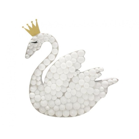 Kolorowy Szablon do wypełnienia balonami - Łabędź, 118x123 cm 1 szt.