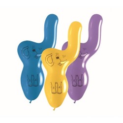 Lateksowe Balony kolorowe w kształcie Słonia. 36"- 91 cm / 3 szt.