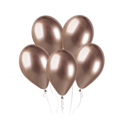 Lateksowe złote Balony GB120 shiny - klasyczne, 13" - 33 cm. 50 szt.