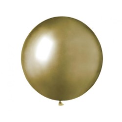Lateksowe złote Balony GB150 shiny - okrągłe, 19" - 48 cm. 25 szt.