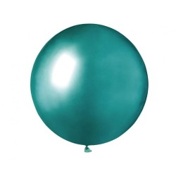 Lateksowe zielone Balony GB150 shiny - okrągłe, 19" - 48 cm. 25 szt.