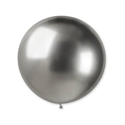 Lateksowe srebrne balony kuliste, 31” - 80 cm. 1 szt.