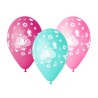Lateksowe Balony kolorowe z nadru. "Księżniczka". 12"- 30 cm / 5 szt.