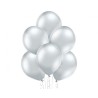 Lateksowe srebrne Balony B105  - klasyczne,12" - 30 cm. 50 szt.