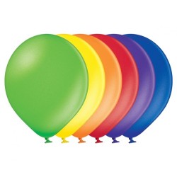Lateksowe różnokolorowe Balony B85 - klasyczne, 10,5" - 27 cm. 100 szt.