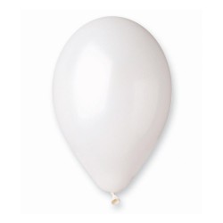 Lateksowe białe balony metalic GM110 12" - 30 cm. 100 szt.