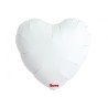 Balon foliowy biały w kształcie "serca", 14"- 35 cm / 5 szt