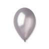 Lateksowe srebrne Balony GM120 metal - klasyczne, 13" - 33 cm. 50 szt.