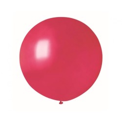 Lateksowe czerwone balony kuliste metalik, 31” - 80 cm. 1 szt.