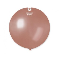Lateksowe różowo-złote balony kuliste metalik, 31” - 80 cm. 1 szt.