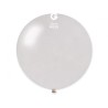 Lateksowe białe balony kuliste metalic, 31” - 80 cm. 1 szt.