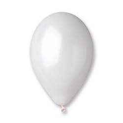 Lateksowe białe balony metalic GM90 10" - 26 cm. 100 szt.