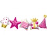 Wielokolorowe Balony foliowe QL girlanda urodzinowa 41" Birthday Garland 1 SZT.