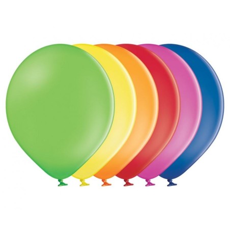 Lateksowe różnokolorowe Balony B85 - klasyczne, 10,5" - 27 cm. 100 szt.