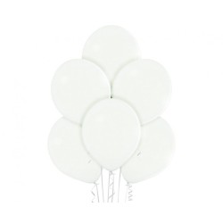 Lateksowe białe Balony B105 - klasyczne, 12" - 30 cm. 50 szt.