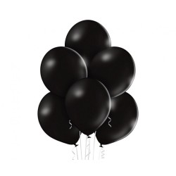 Lateksowe czarne Balony B105 - klasyczne,12" - 30 cm. 50 szt.