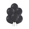 Lateksowe czarne Balony B105 - klasyczne,12" - 30 cm. 50 szt.