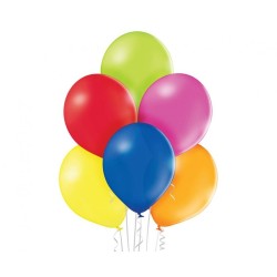 Lateksowe rożnokolorowe Balony B105 - klasyczne, 12" - 30 cm. 50 szt.