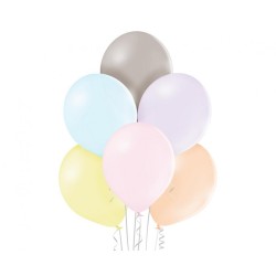 Lateksowe różnokolorowe Balony B105 - klasyczne, 12" - 30 cm. 50 szt.
