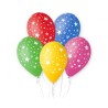 Lateksowe klasyczne wielokolorowe Balony Premium "Gwiazdki", 12"/ 5 szt.