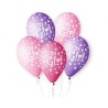Lateksowe klasyczne fioletowe i różowe Balony Premium "Its a Girl", 12" / 5 szt.