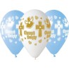 Balony Premium Hel Chrzest chłopca, 13 cali/ 5 szt.