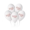 Lateksowe białe Balony Premium Hel Bride To Be, 13"/ 5 szt.