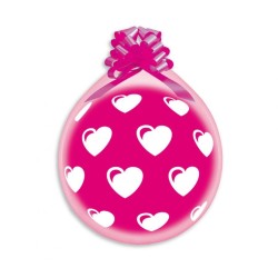 Lateksowe różowe Balony 18" Stuff, serduszka / 25 szt. 45,7 cm