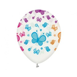 Lateksowe Balony Motylki, 12" - 30 cm./ 5 szt.