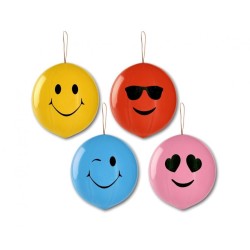 Lateksowe kolorowe Balony Piłki z uśmiechami, 20 szt.