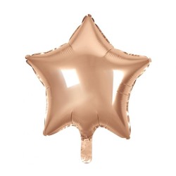 Balon foliowy różowy w kształcie gwiazdy, 19"- 48 cm /1szt
