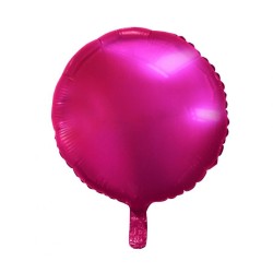 Foliowe różowy balony okrągłe, 18” - 46 cm. 1 szt.