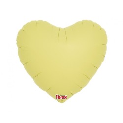 Balon foliowy żółty w kształcie "serca", 14"- 35 cm / 5 szt