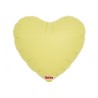 Balon foliowy żółty w kształcie "serca", 14"- 35 cm / 5 szt
