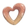Foliowe w kształcie serca Balon 42" QL SHP "Różowo-złote Serce" Brokat Ombre