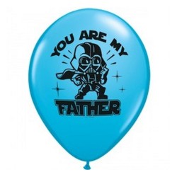 Lateksowe Balony niebieskie z nadru. Star Wars 11" - 28 cm / 25 szt.