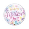 Foliowe Balony kolorowe z napis. "Happy Mother's Day " (Butterflies). 22" - 56 cm / 1 szt. -