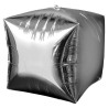 Foliowy balon srebrny w kształcie sześcianu 15" - 38 cm. 1 szt.
