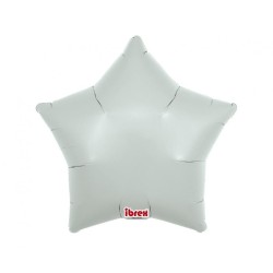 Foliowy balon w kształcie gwiazdy  Balon Ibrex Hel, 15", Misty Blue, 5 szt.
