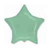 Balon foliowy zielony w kształcie gwiazdy, 18"- 47 cm /1szt