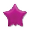 Balon foliowy różowy w kształcie gwiazdy, 18"- 47 cm /1szt